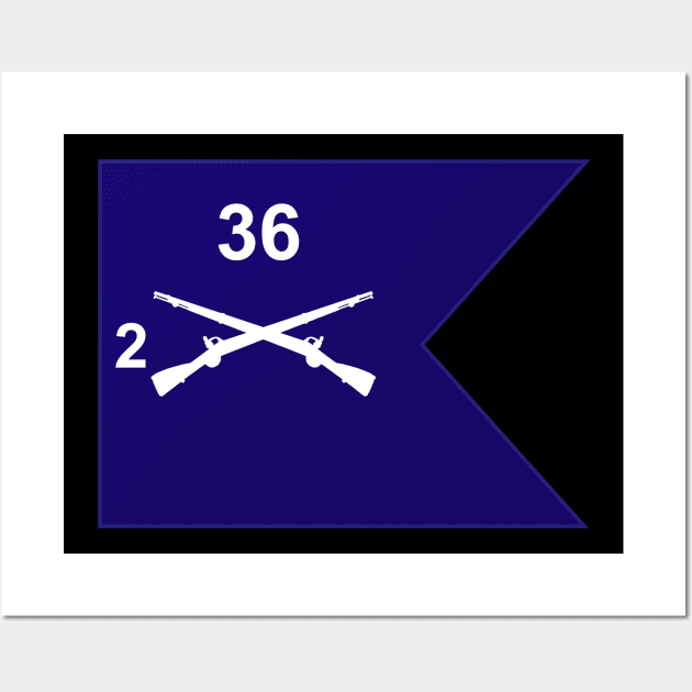 Guidon - 2nd Bn 36th Infantry Wall Art by twix123844